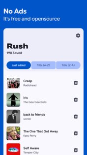 Rush – приложение с текстами песен 6.6.1. Скриншот 6