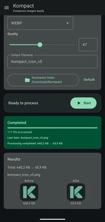 Kompact Image Compressor 1.1.5. Скриншот 4