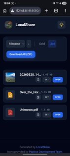 LocalShare 0.2.10. Скриншот 2