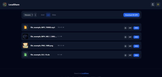 LocalShare 0.2.10. Скриншот 11