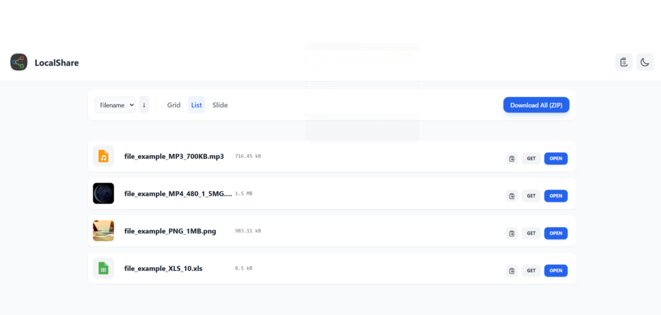 LocalShare 0.2.10. Скриншот 13