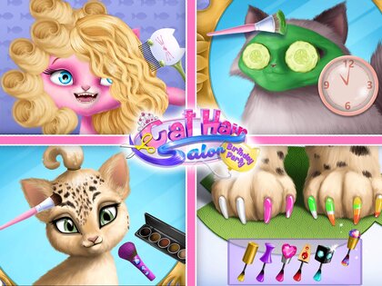 Cat Hair Salon Birthday Party 8.0.80045. Скриншот 16