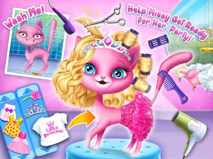 Cat Hair Salon Birthday Party 8.0.80045. Скриншот 20