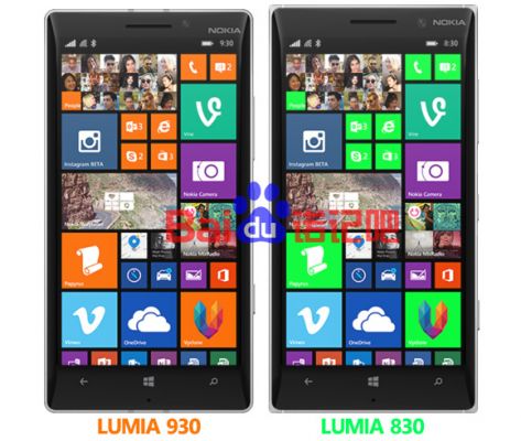 Свежий рендер сравнивает Nokia Lumia 830 c Lumia 930