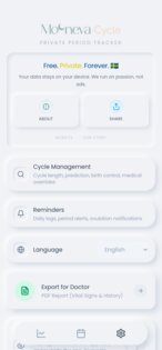 Mooneva Cycle 2.5.0. Скриншот 3