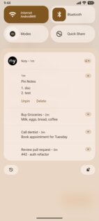 Noty – Notes in Notification 1.0.4. Скриншот 4