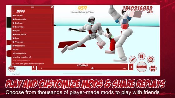 Toribash – Violence Perfected 5.76. Скриншот 2