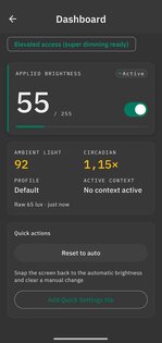 Tideo Auto Brightness 1.10.0. Скриншот 1