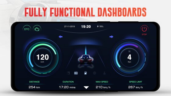 Спидометр OBD Приборная панель 3.1. Скриншот 9