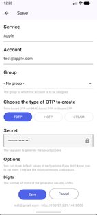 Pocket2FA 0.9.18. Скриншот 3