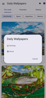 Daily Wallpapers 1.2. Скриншот 3