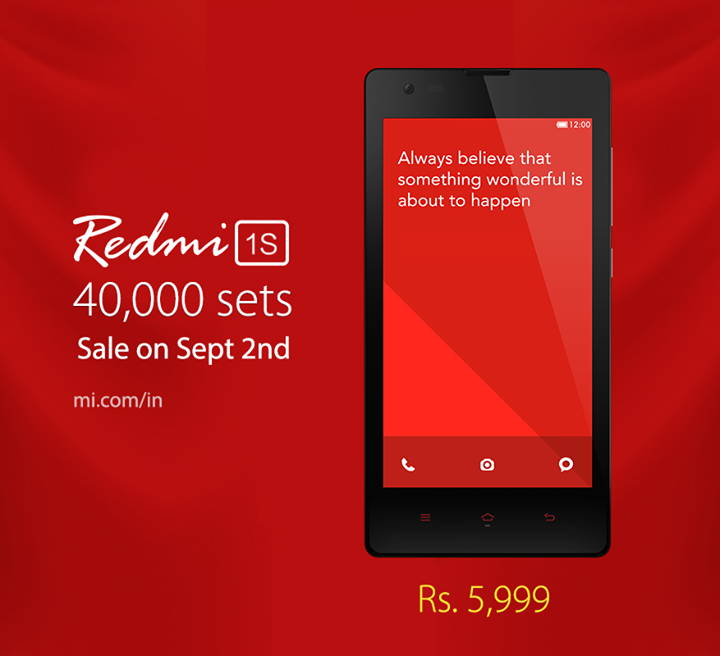 Xiaomi начинает продажи Redmi 1S