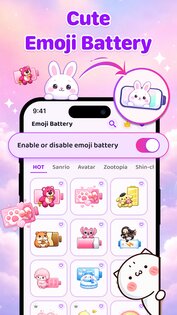Emoji Battery Icon 1.1.6. Скриншот 1