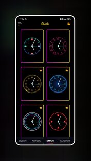 Neon Clock Wallpaper 1.8.5. Скриншот 1