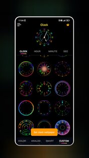 Neon Clock Wallpaper 1.8.5. Скриншот 3