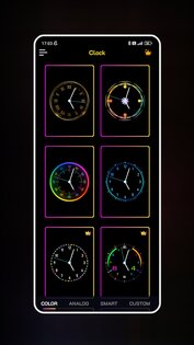 Neon Clock Wallpaper 1.8.5. Скриншот 4
