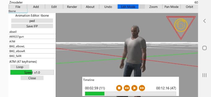 ZModeler for Android. Скриншот 4