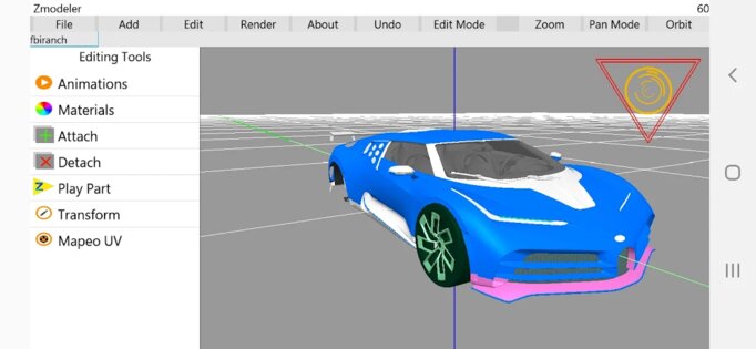 ZModeler for Android. Скриншот 5