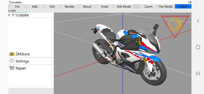 ZModeler for Android. Скриншот 6