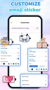 Emoji Battery: Status Bar 1.3.7. Скриншот 6