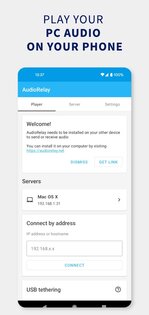 AudioRelay: стриминг аудио 0.26.1. Скриншот 1