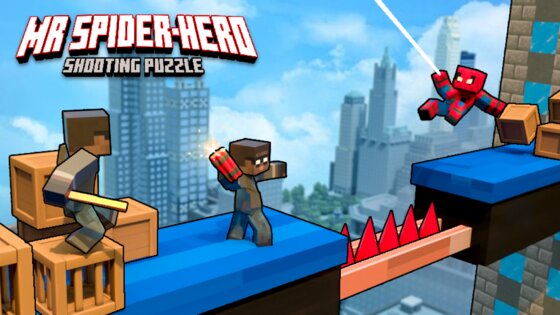 Mr Spider Hero Shooting Puzzle 2.12.0. Скриншот 1