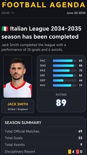 Footballer Career 2.2.15. Скриншот 6