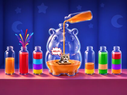 Water Sort! Цветная Логика 1.0.61. Скриншот 24