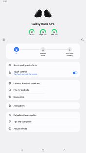 Galaxy Buds Core 8.0.25112751. Скриншот 6
