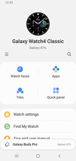 Galaxy Wearable 2.2.70.26060861. Скриншот 1