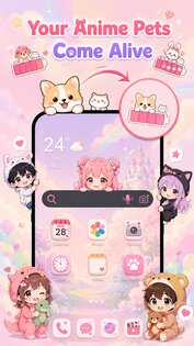 Emoji Battery & Shimeji Pet 1.0.1. Скриншот 1