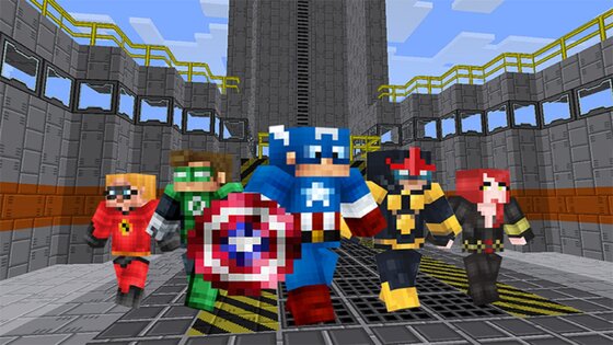 Superheroes Minecraft 25.0.2. Скриншот 15