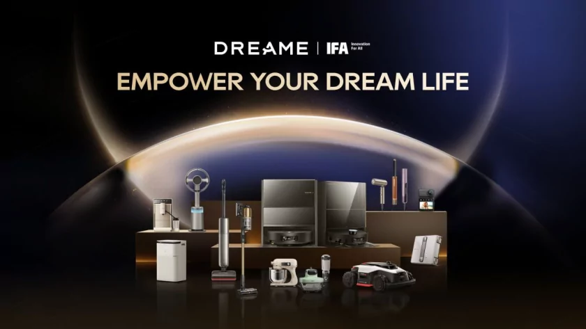 Dreame расширила линейку на IFA 2026: паровой пылесос, камера 8K, робот для окон и газонокосилка