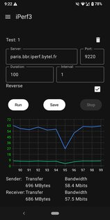 iPerf3Client 1.3. Скриншот 1
