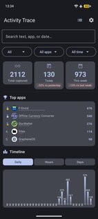 Activity Trace 0.10.0. Скриншот 2