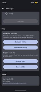 Activity Trace 0.10.0. Скриншот 5