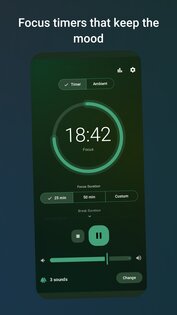 Ambio: Таймер & Звуки Фокуса 2.1.2. Скриншот 3