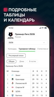 Ruscore – быстрая спортивная статистика 1.3.304. Скриншот 7