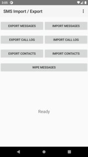 SMS Import / Export 2.12.0-standard. Скриншот 1