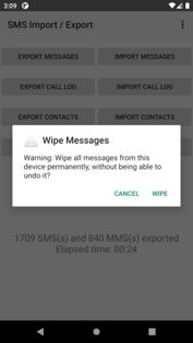 SMS Import / Export 2.12.0-standard. Скриншот 3