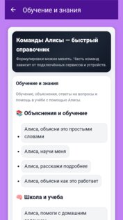 Команды Алисы 2.1. Скриншот 5