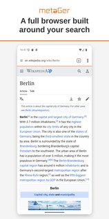 MetaGer: Search & Browser 6.22.2. Скриншот 4