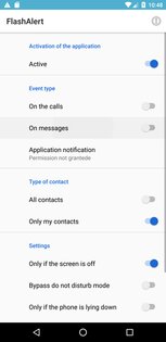 Flash Alert (Calls & SMS) 2.9.1. Скриншот 11