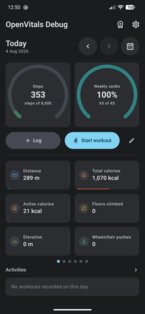 OpenVitals 2.9.1. Скриншот 1