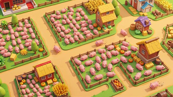 СВИНКА ГОНИ: Pig Jam Farm 1.231. Скриншот 1