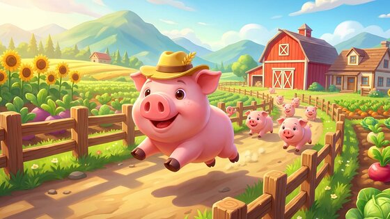 СВИНКА ГОНИ: Pig Jam Farm 1.231. Скриншот 8