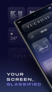 Glassify – Widgets & Themes 1.4.7. Скриншот 1