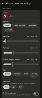 Victoria Launcher 0.62.2. Скриншот 5