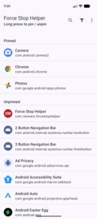 Force Stop Helper 0.13.0. Скриншот 1