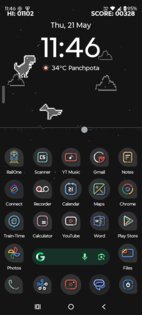 Live Wallpaper Dino game 1.4.0. Скриншот 1